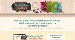 Desktop Screenshot of manualidadesmadera.com