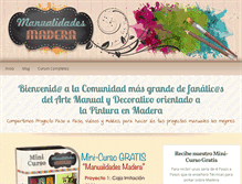 Tablet Screenshot of manualidadesmadera.com